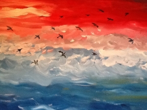 "Tramonto Rosso" - SILVIA BORSARI Painter