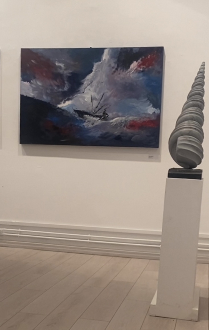 "TEMPESTA" SATURA PALAZZO STELLA GENOVA - SILVIA BORSARI Pittrice