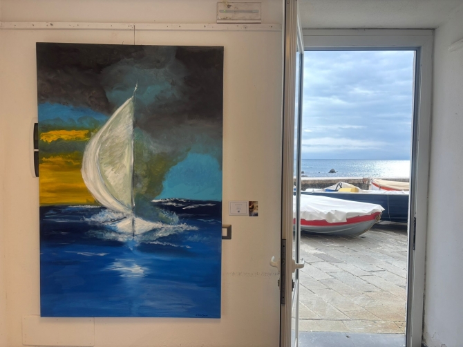 MOSTRA COLLETTIVA NATALE 2025 A BOCCADASSE - SILVIA BORSARI Pittrice