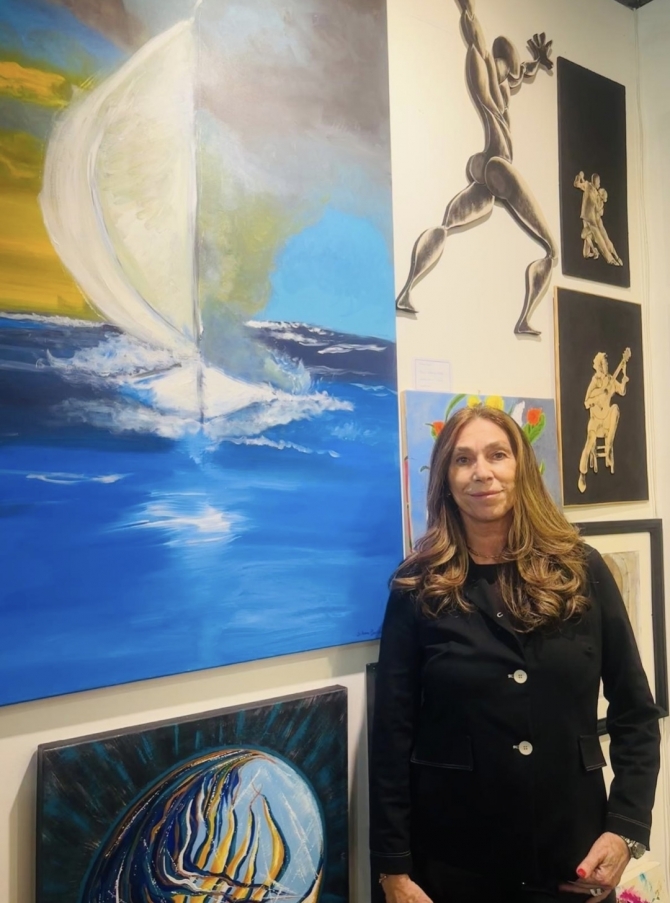 "BIANCA VELA" ESPOSTA AD ARTE FIERA GENOVA - SILVIA BORSARI Pittrice