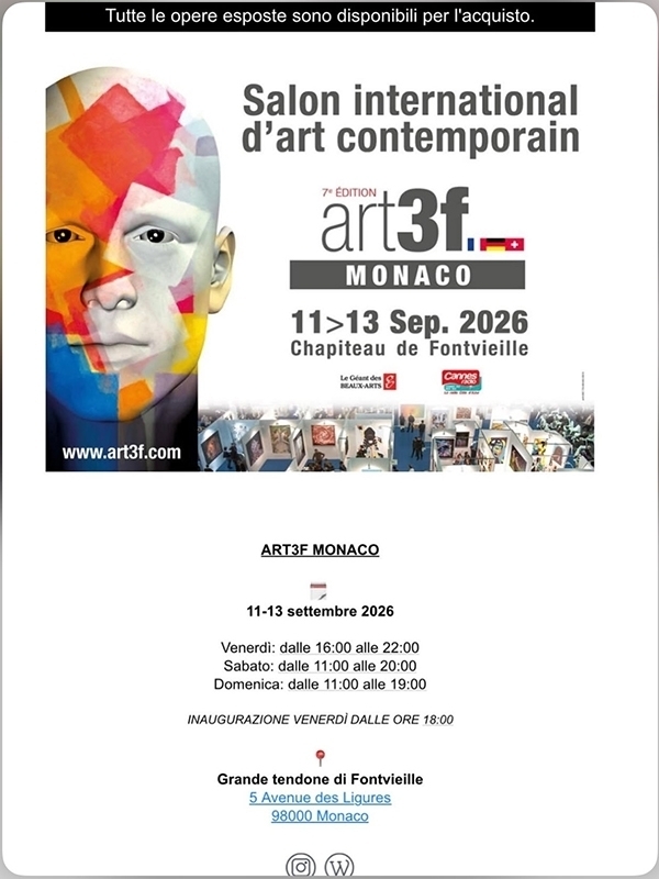 TROFEO STAR DELL'ARTE MONTECARLO - SILVIA BORSARI Painter 