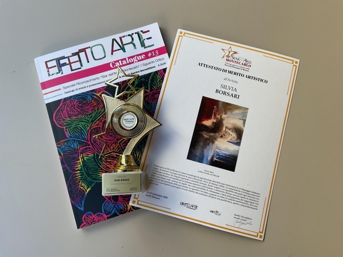 TROFEO STAR DELL'ARTE MONTECARLO - SILVIA BORSARI Painter 